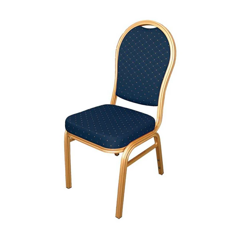 Cheap Price Wholesale Hotel Hall Chairs Stackable Fabric Restaurant Wedding Banquet Chairs with Metal Frame