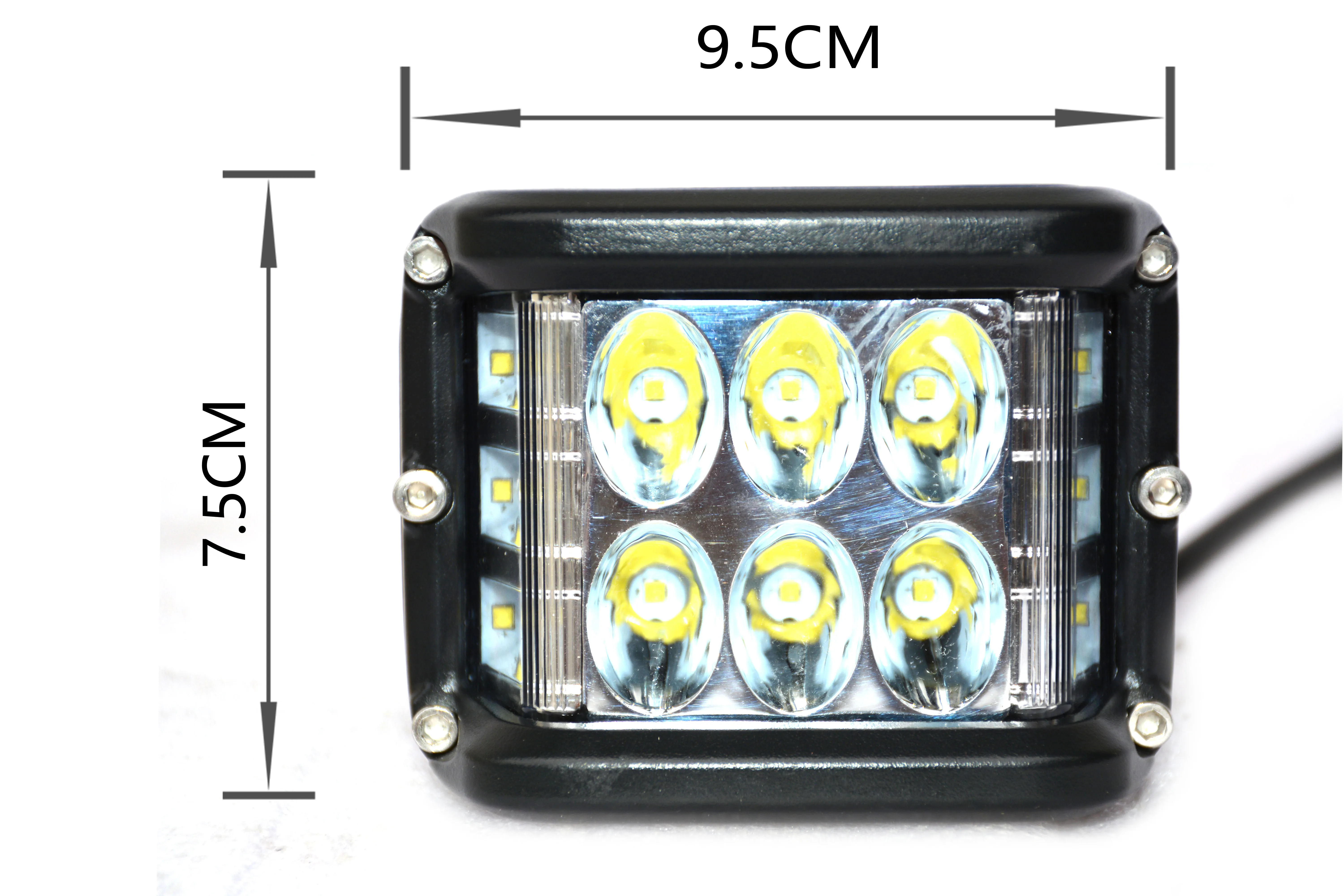 
Auto lighting system 12V 24 Volt White Amber Red Blue Dual Color 36W Pods Offroad Flashing Truck Strobe Car Led Work Light 60W 