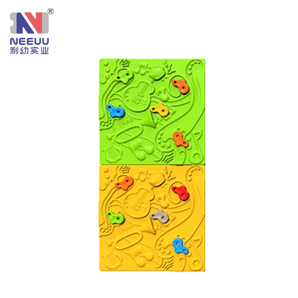 Mechanical kindergarten outdoor and Indoor plastci kids rock climbing walls playground