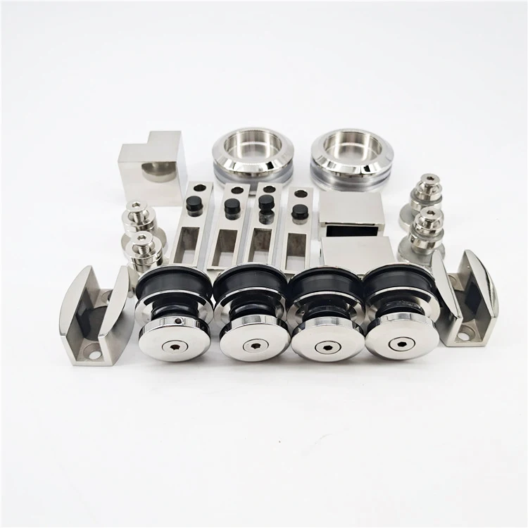 Stainless steel shower door sliding rollers wheels for tempered glass door