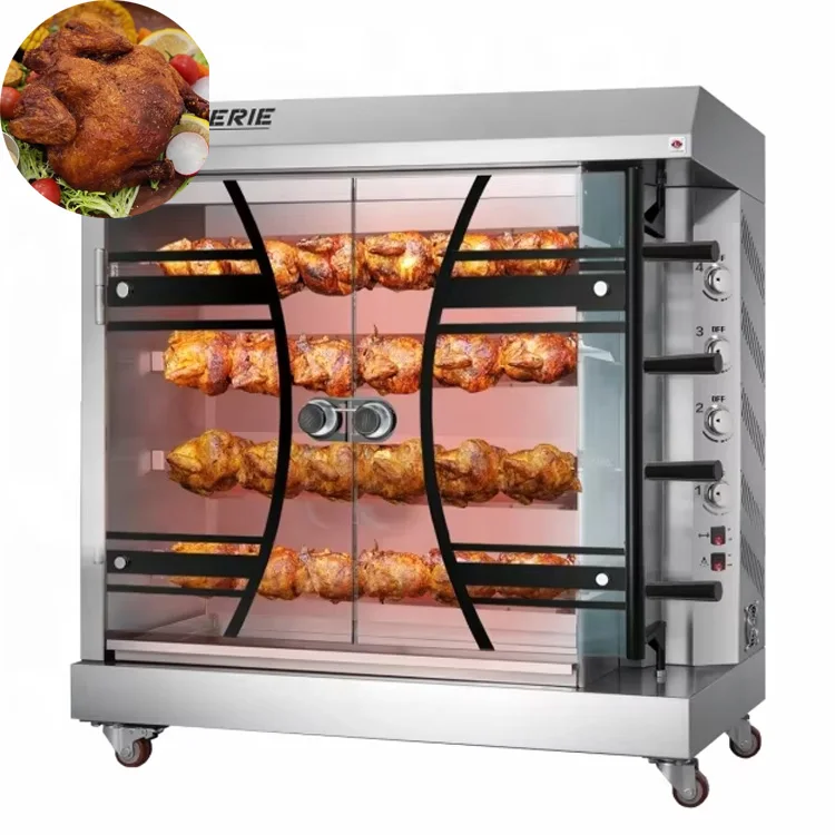 Bakery Equipment Roster Chicken Grill Machine Large Capacity Oven Electric Rotisserie Style For Whole Chicken Equipment