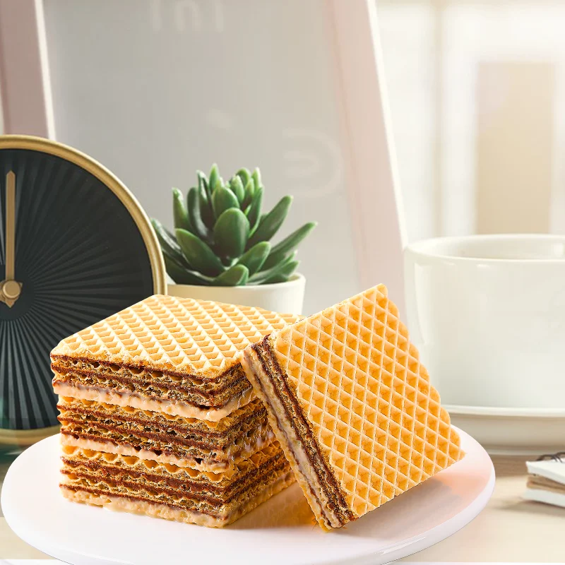 315g High Quality Sugar Wafer Type Biscuits Crispy Texture Sweet Quick Energy Source 7 Thick Cut Wafer Cookies
