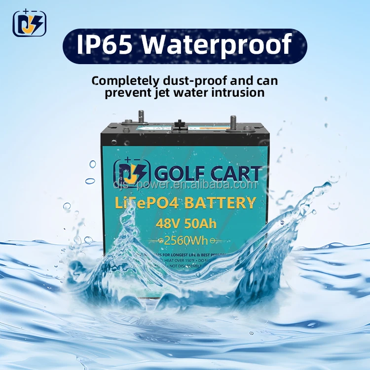 Lithium GC Battery 51.2v 50ah 2560Wh LFP battery 48V 48Volt Golf cart electric Tricycle Lithium Battery pack Replace Trojan