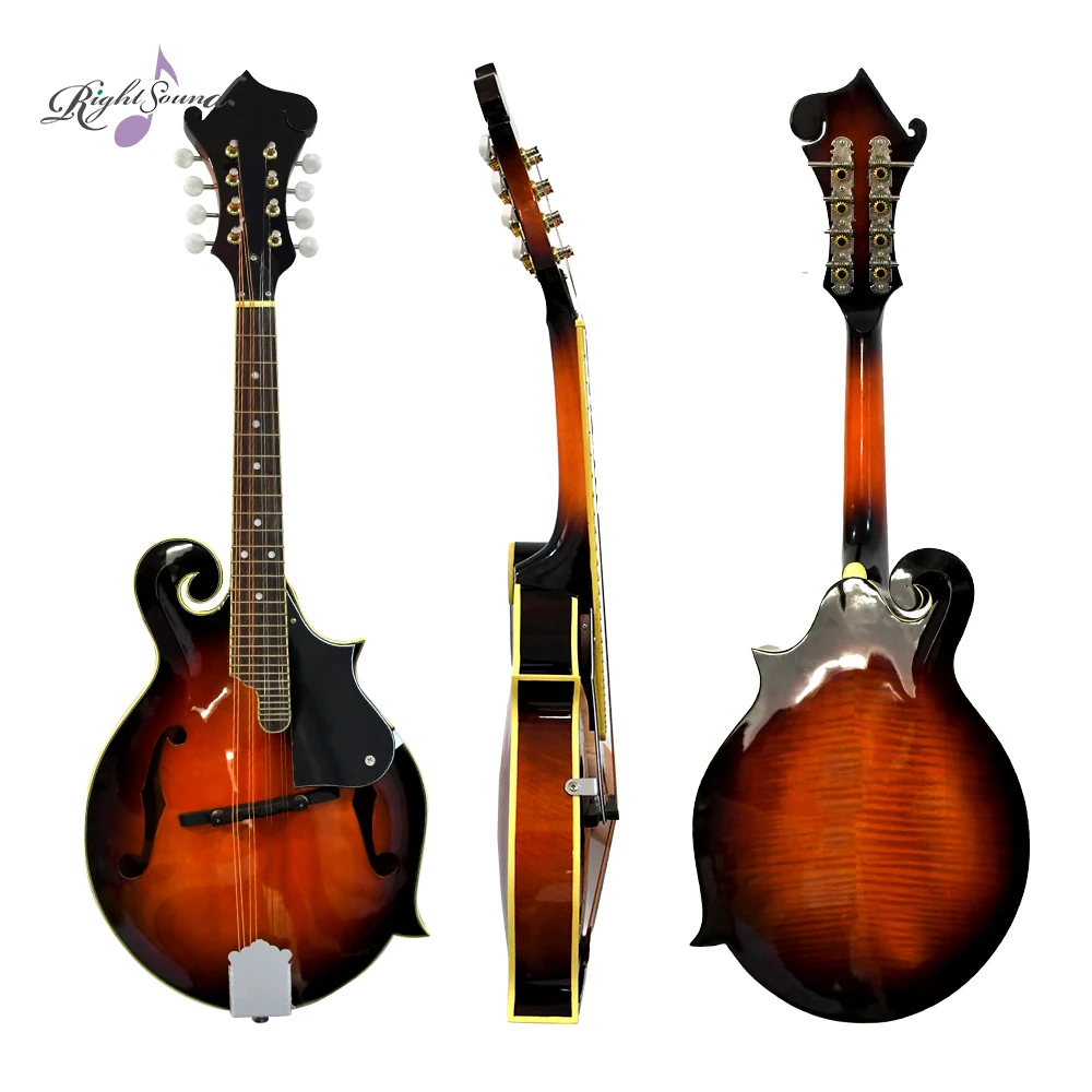 F Style Mandolin Musical Instrument Sunburst Mandoline 8 String Acoustic Mandolin