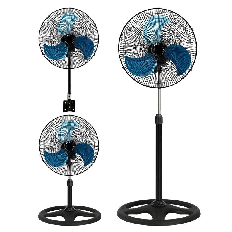 Factory Wholesale Household Electric Stand Fan Ventilador De Piso De metal Tres en Uno De 18 Pulgadas
