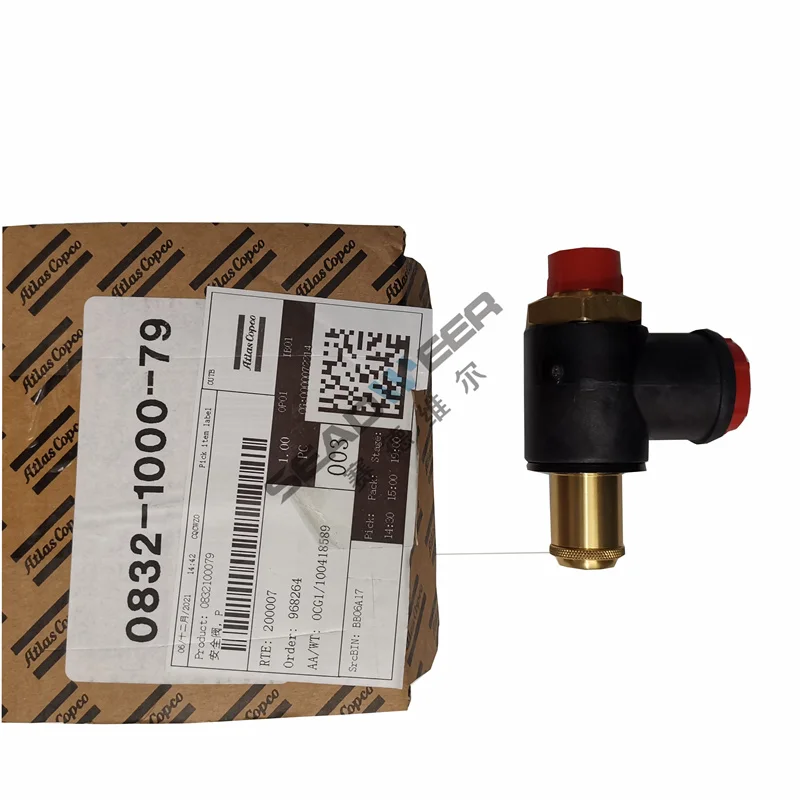 0832100079 atlas copco Screw air compressor spare parts relief safety valve