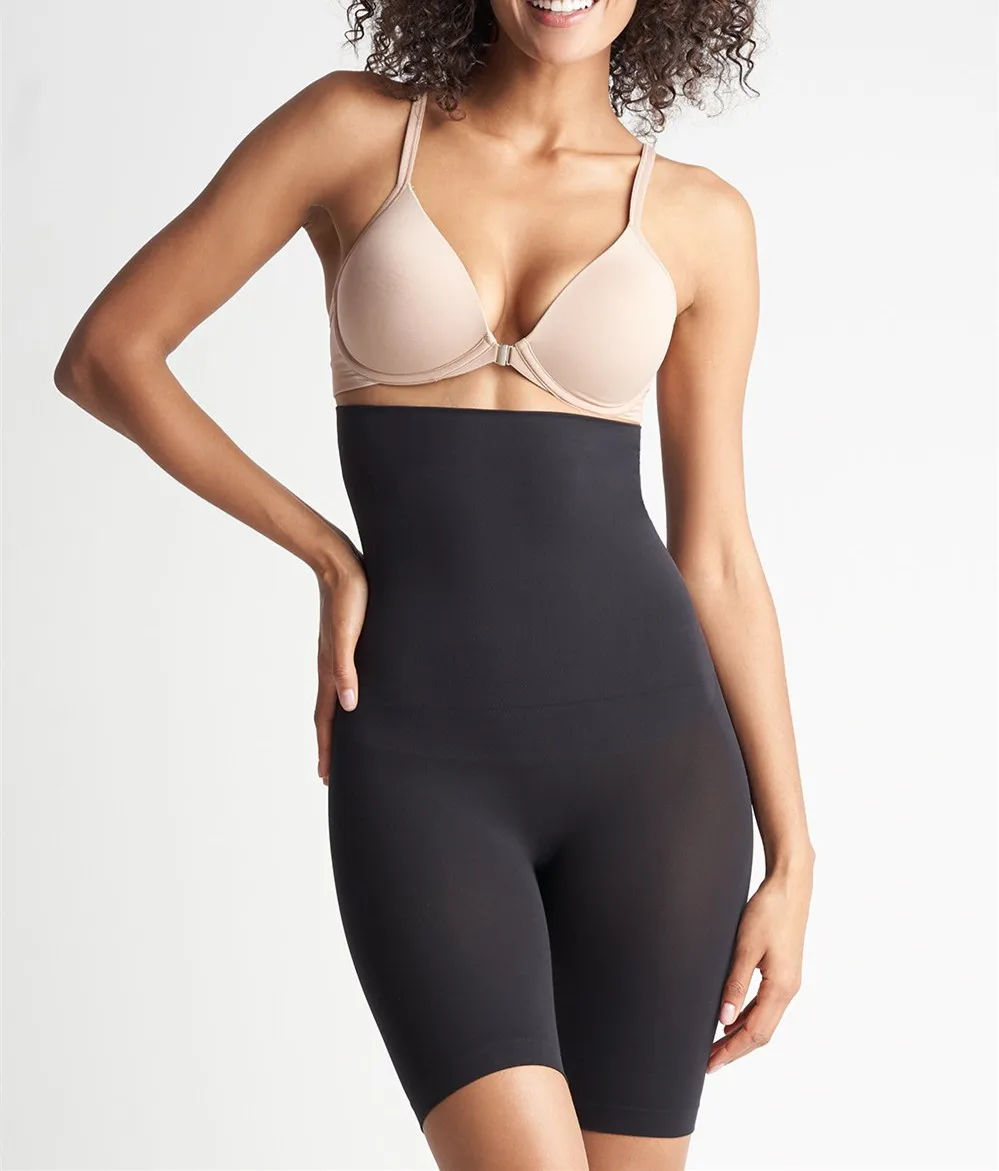 OEM ODM женские шорты с высокой талией, разглаживающие трусики до середины бедра