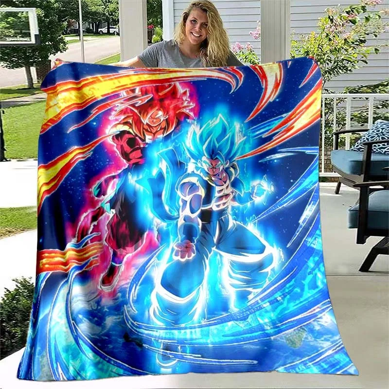 Dragon Anime Blood Ball Cool Blanket Lightweight Comfortable Soft Breathable Ultra Warm Blanket Bedding Travel Bedding