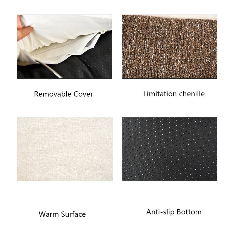 Pet Warm Removable Cover Bed Dog Heating Bed Thermo Heated Cat Bed With USB Charging