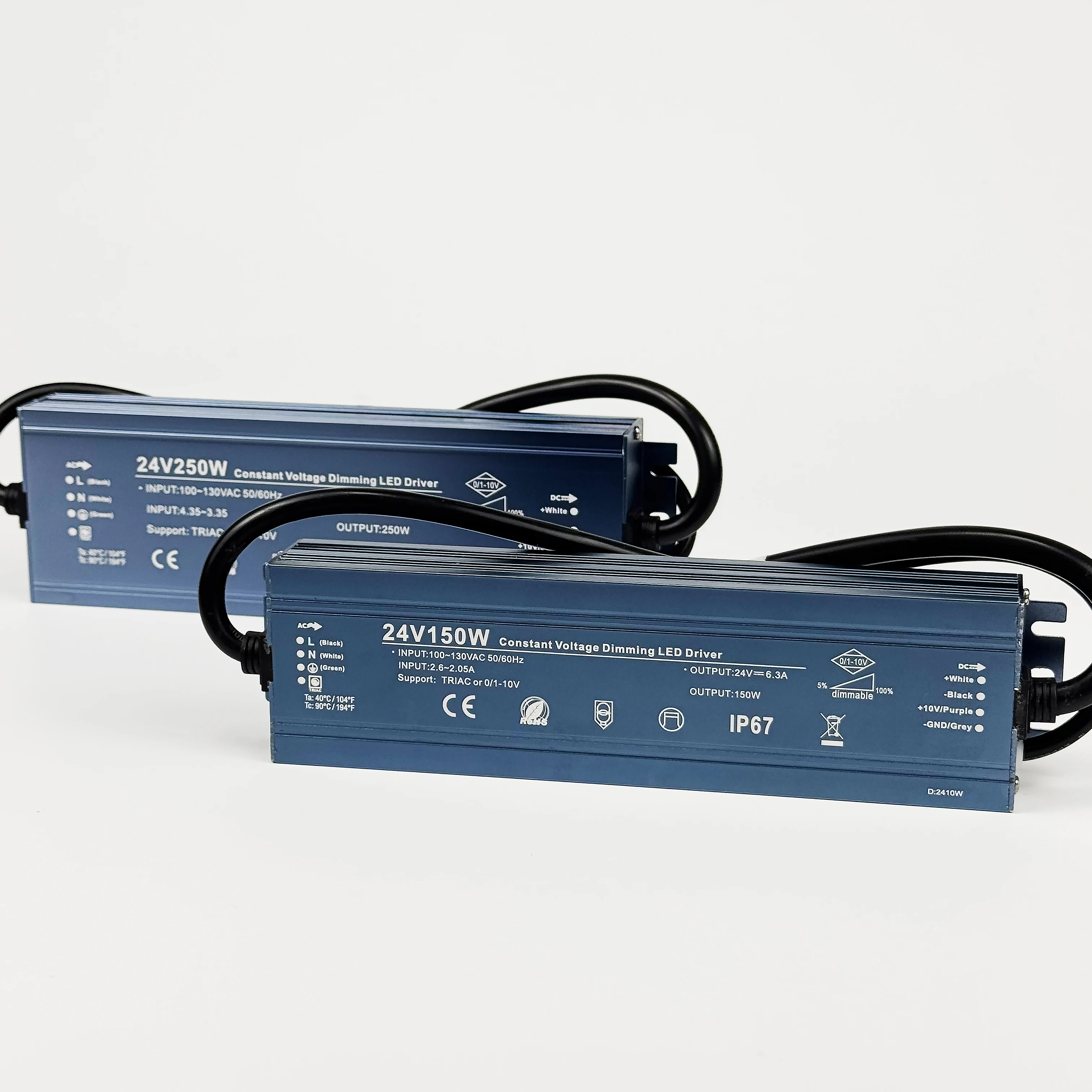 Wholesale Dimmable Ip67 Led Driver Triac Resistor Dim Constant Voltage 12V 24V Led Lighting 0-10V PWM 1-10V Dimmable Led Driver