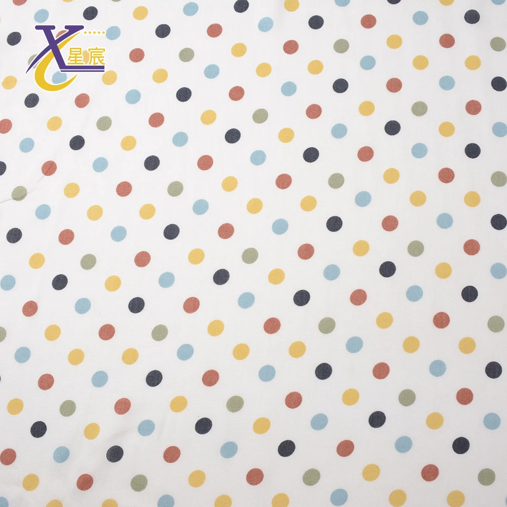 Xingchen женские милые юбки платья цветной горошек тканые вискозные печатные текстильные ткани