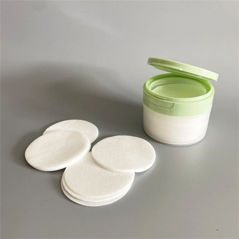 YD46 Manufacturer produce disposable natural plastic dots cotton pad for cleaning