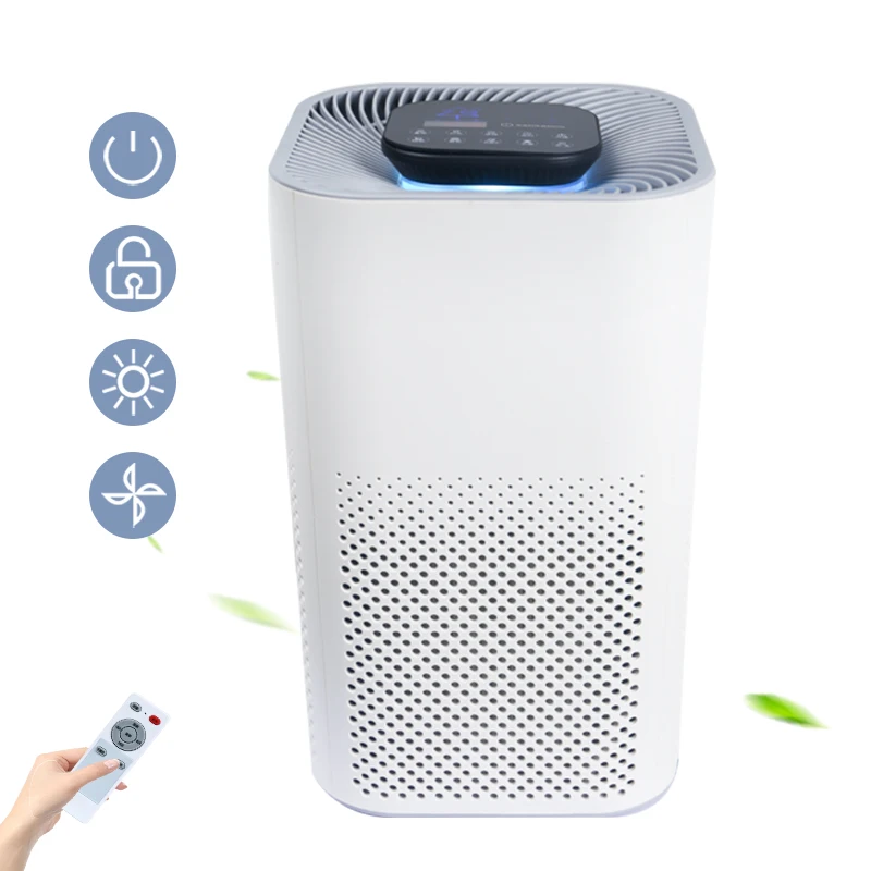 Wholesale home air purifier with Activated carbon HEPA13/14hepa filter multifunctional smart air cleaner