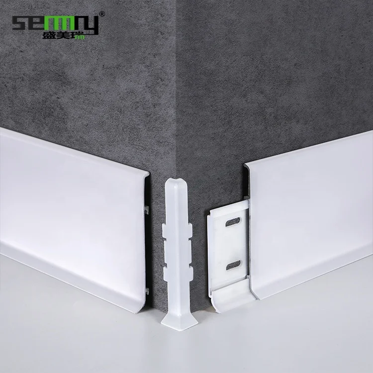 Beautiful colors skirting board Aluminium profile kitchen cabinet baseboard Wall Skirting Board 6063 aluminium skirting board