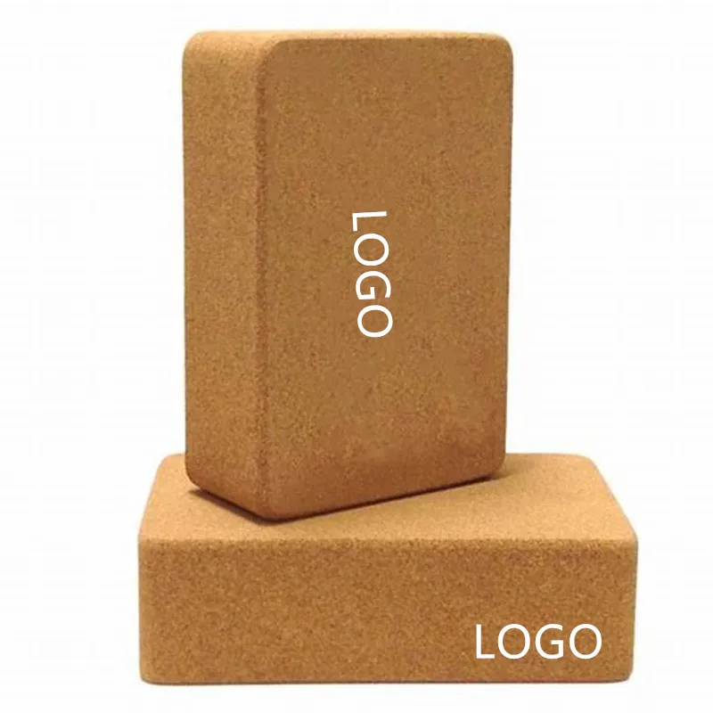High Density Factory Price  Yoga Accessories 3*6*9/4*6*9 Inch Yoga Block Cork
