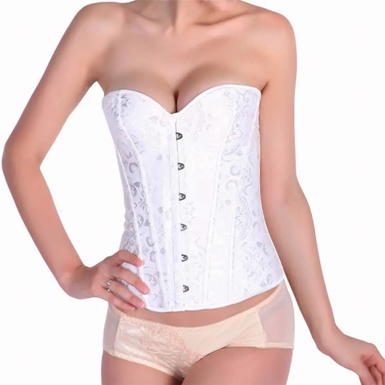 For Women Festival Corset Plus Size Corselet Corsage Boned Lace Up Vintage Style Punk Steam Women Retro