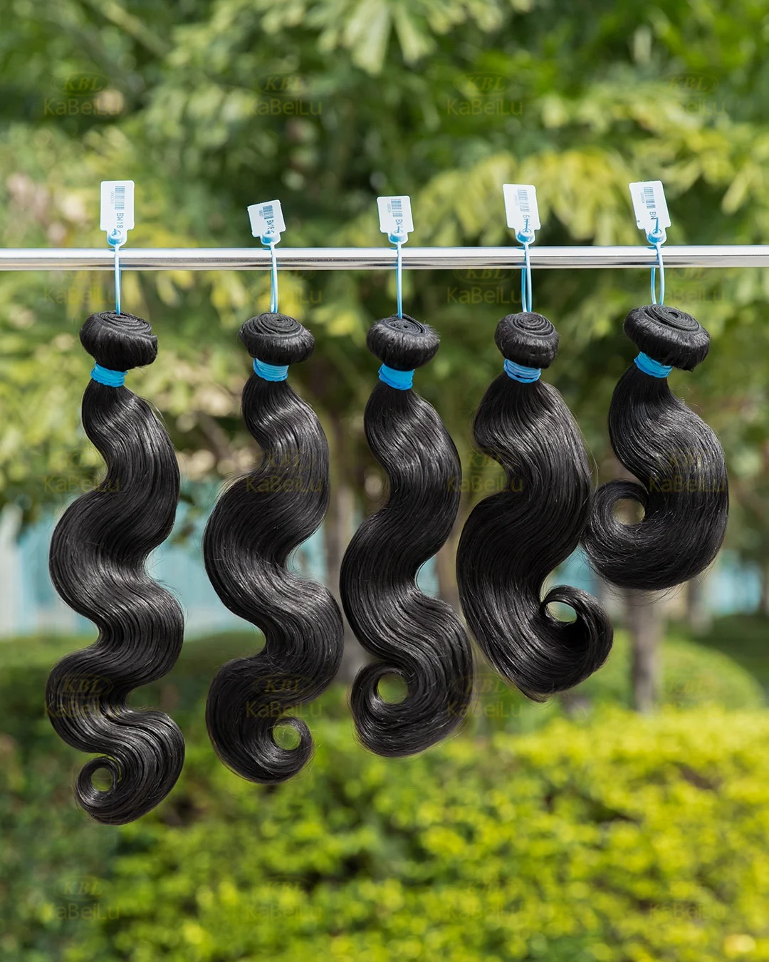 human hair extension Factory Price unprocessed remy human hair blue band hair bundles