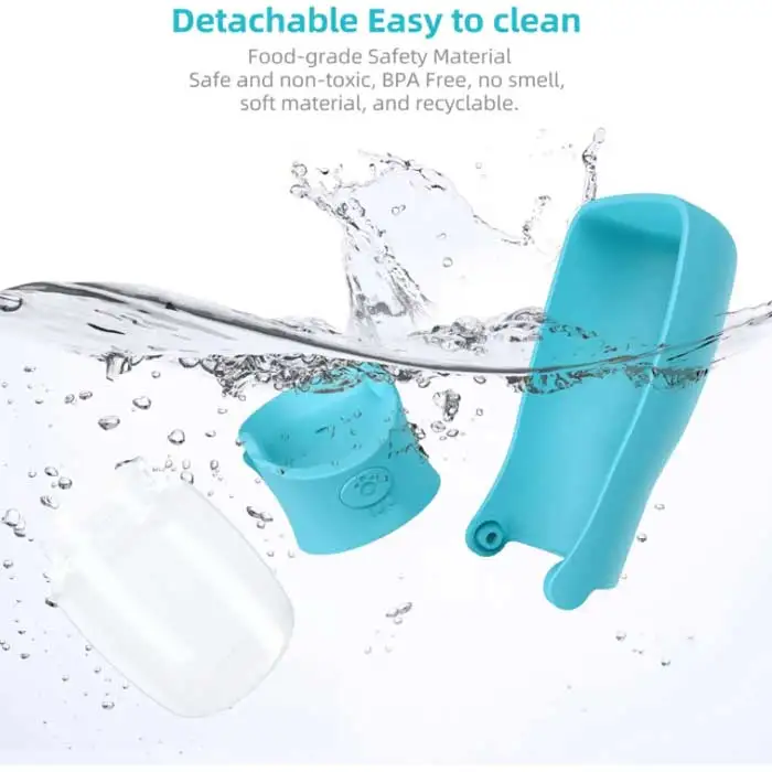 Food Grade Free Leak Proof Portable Pet Dog Water Bottle Cat Travel Cup Dispenser for Pets Outdoor Walking With Food Container