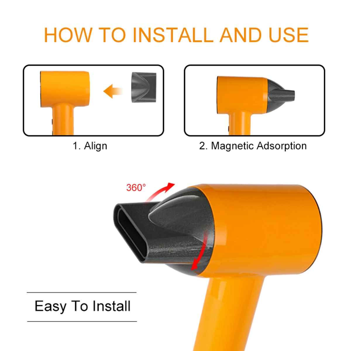 High Speed Brushless Motor Negative Ion Low Noise HD Large Screen Induction Zone Multi Mode NTC Intelligent Hair Dryer