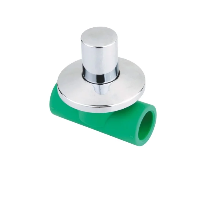 Deso 20mm-32mm plastic pipe welding ppr brass concealed stop valve with handle