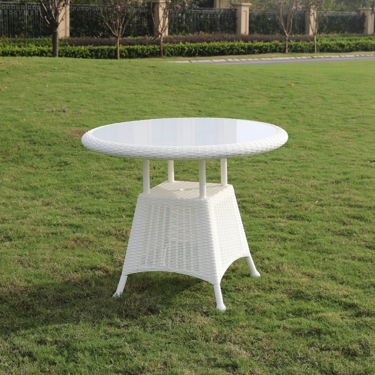 
Outdoor Garden Patio Leisure White 5PC Plastic Table and Chair Set 