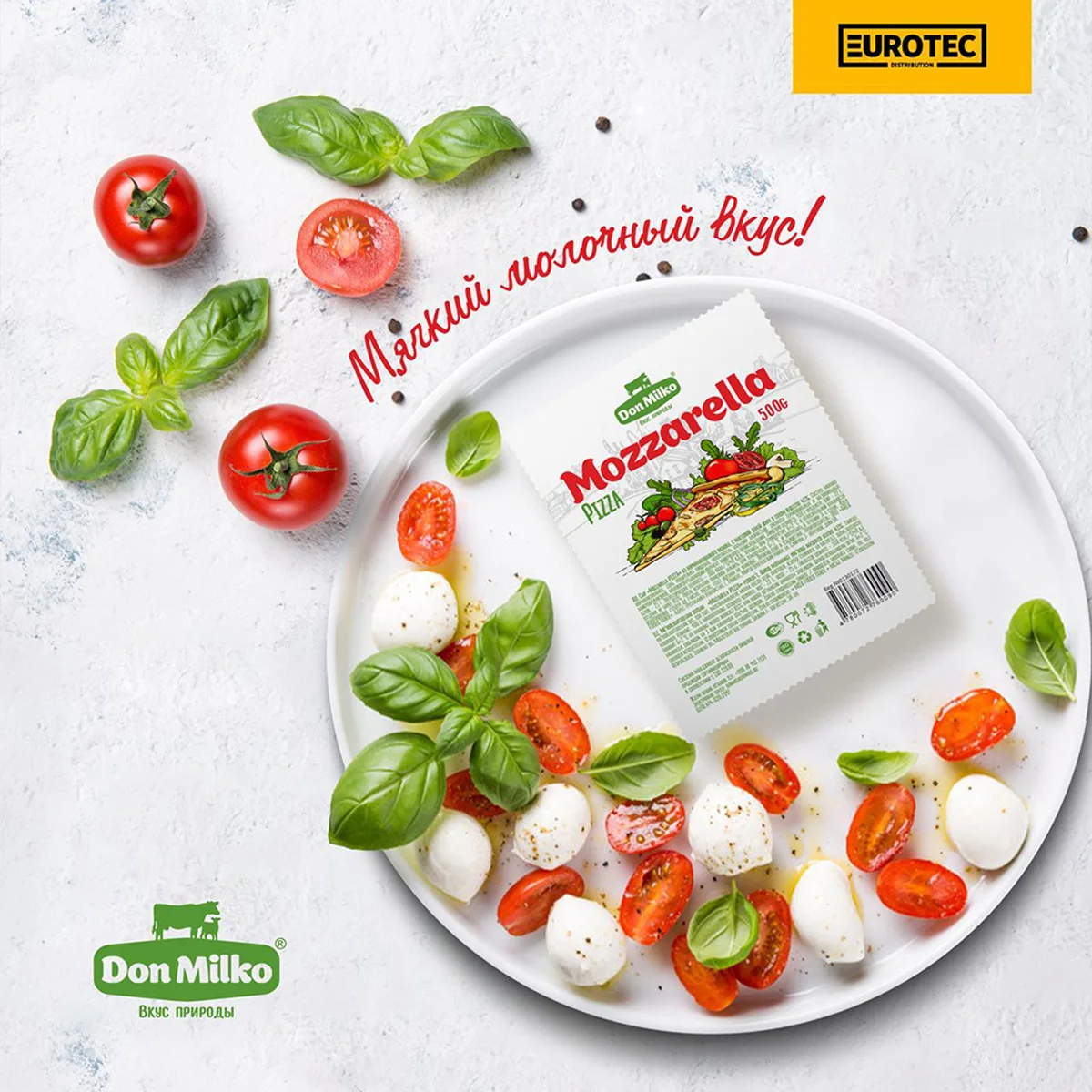High quality Mozzarella for pizza 250 g for home cooking from Uzbekistan