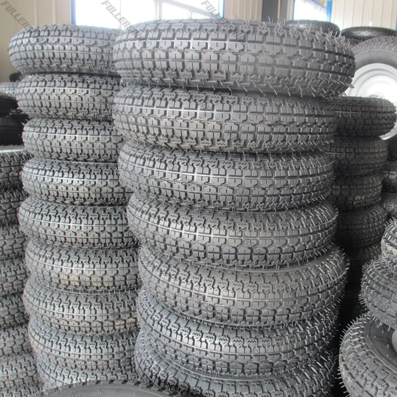 300Kgs heavy load capacity air rubber wheel 3.50-8 6PR