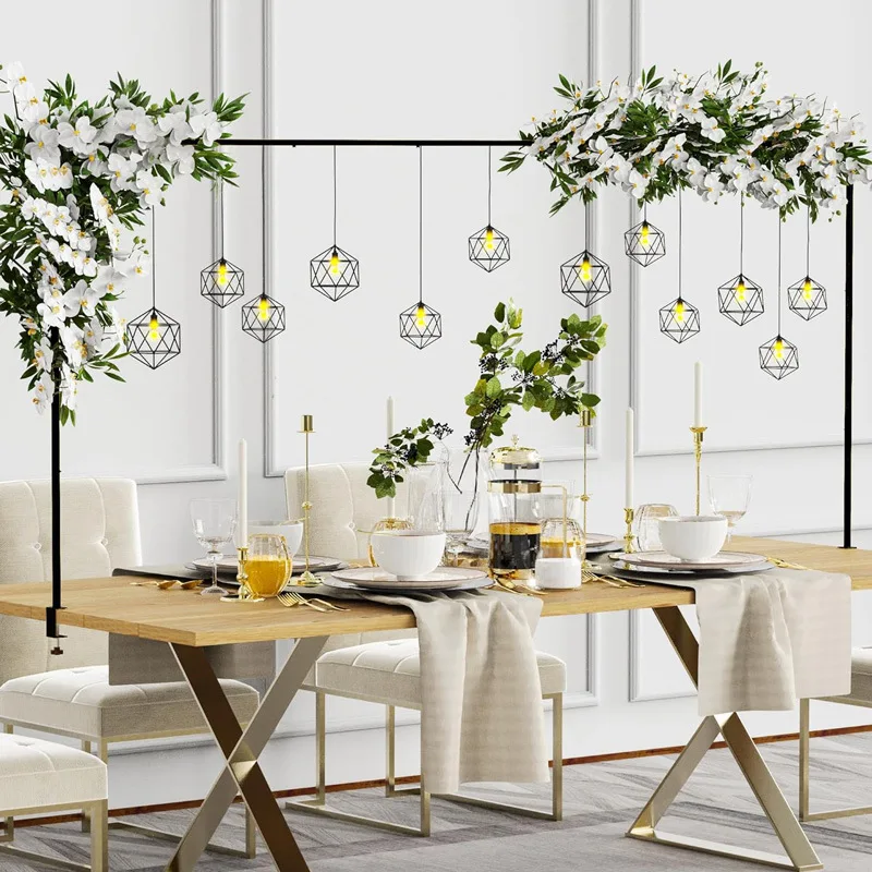 custom any logo Table Top Head Banner Frame Custom Trade Show Fitted Stretch Table Cover arch stand Adjustable table pole stand