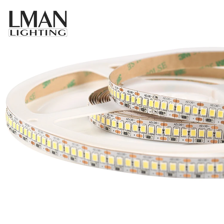 Single line Warm White tape light bare board IP20 10MM Width DC 24 Volt 20W SMD 2835 led strip