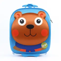 Multicolour EVA 3D hi-moulded 2-in-1 character kids trolley suitcase and backpack In cute design