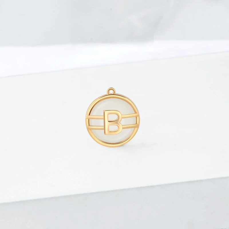 Kirin fashion jewelry pendants stainless steel charm Letter B DIY bracelet necklace jewelry charms