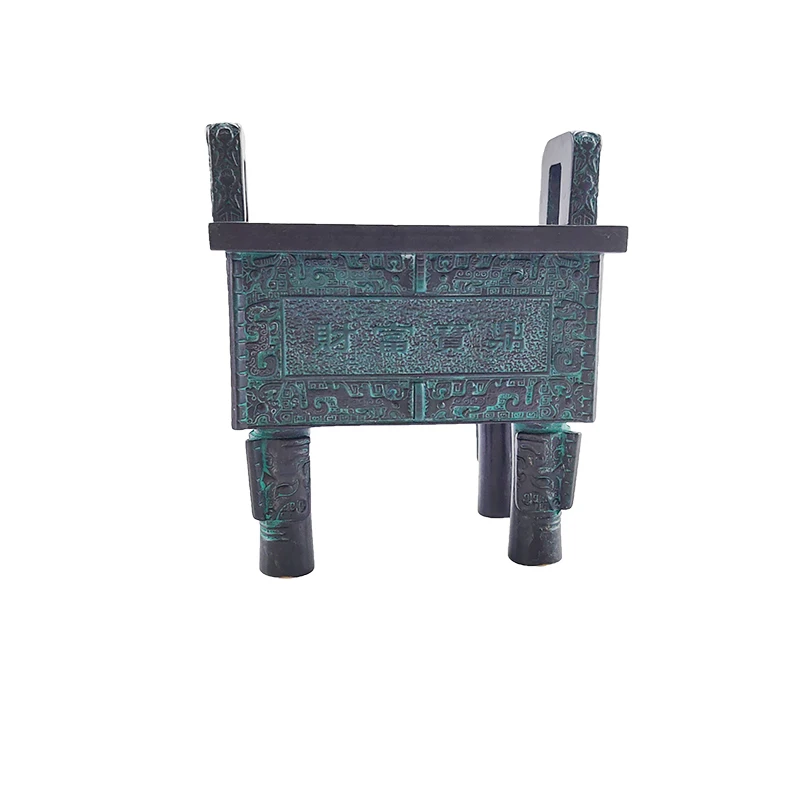 Customize design home Sheng Shui ornaments product Chinese traditional treasure brass gold tripod