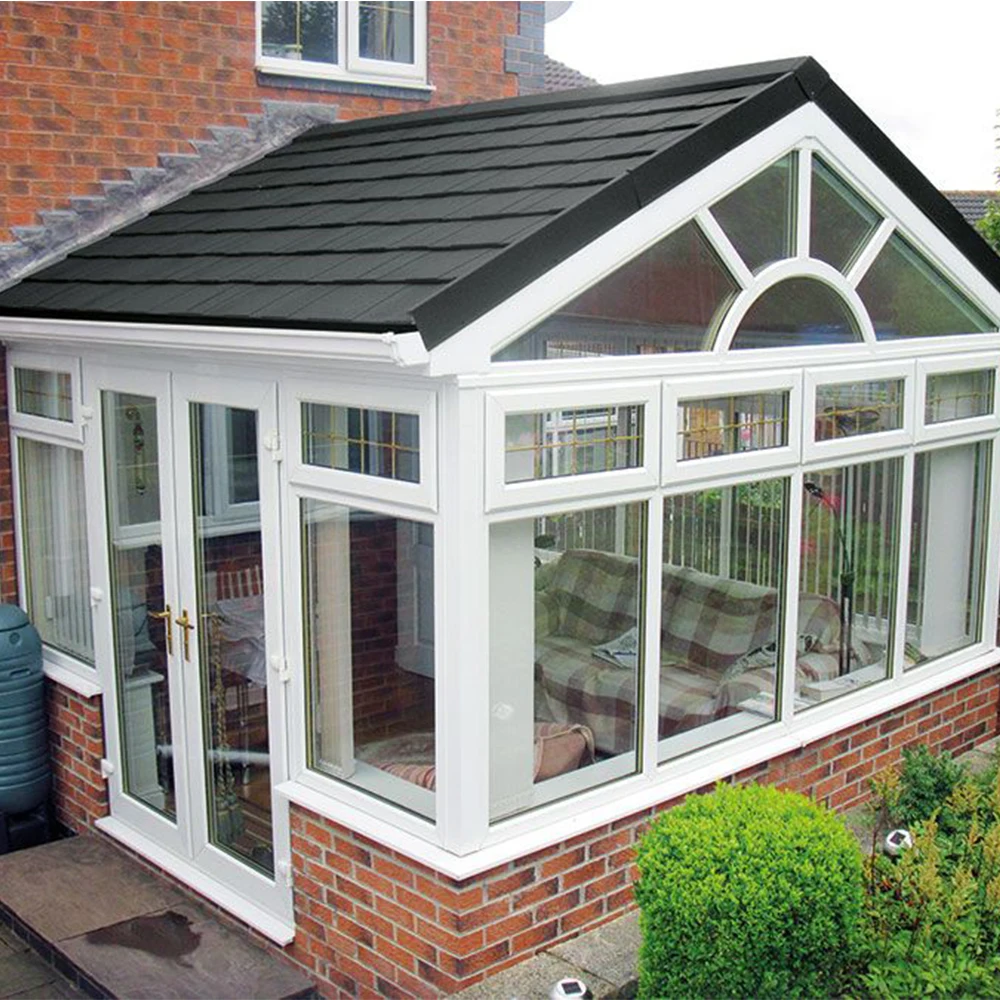 China design luxury self standing patio tempered glass aluminum frame sun room