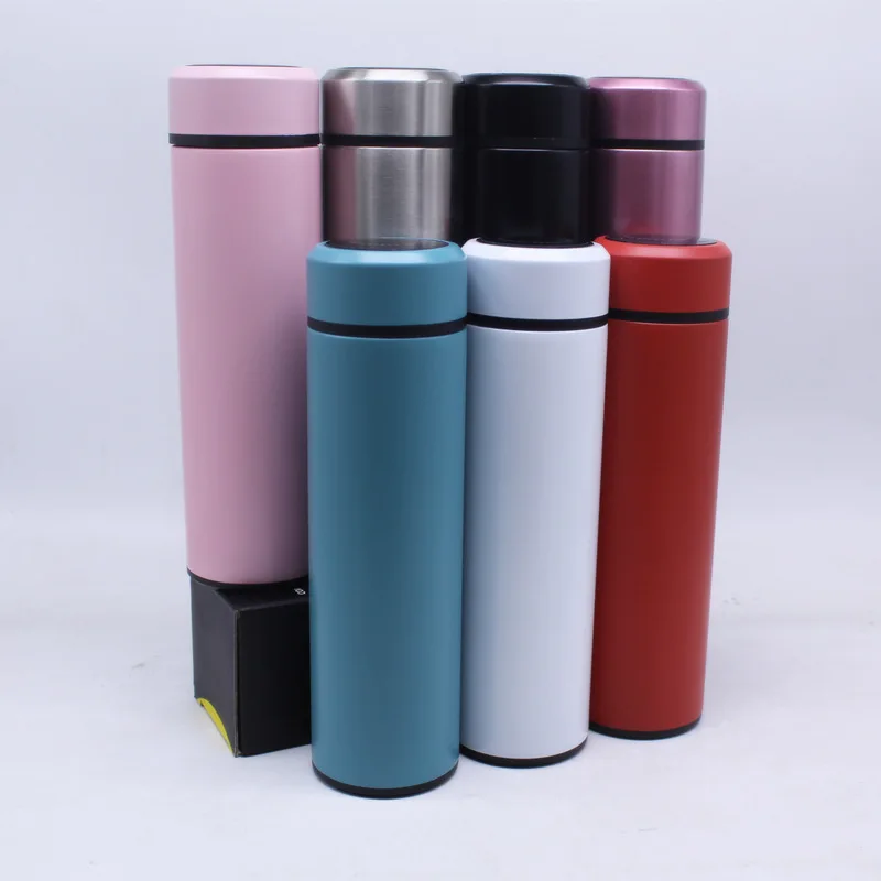 Stainless Steel 304 Straight Wholesale Smart Cups Led Flashing Cup With Led Temperature Display