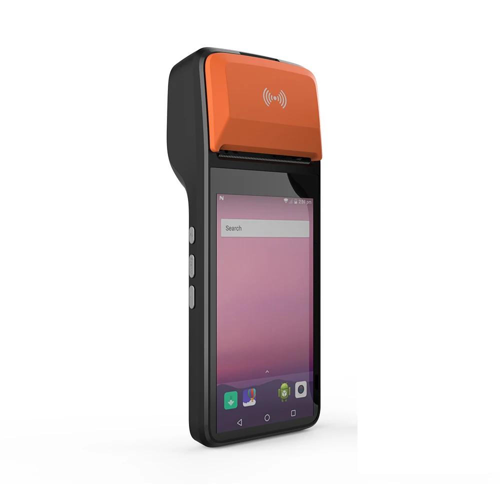 Новый дизайн Android 8 1 3G портативный POS с принтером смарт-машина NFC сканер штрих-кодов R330C