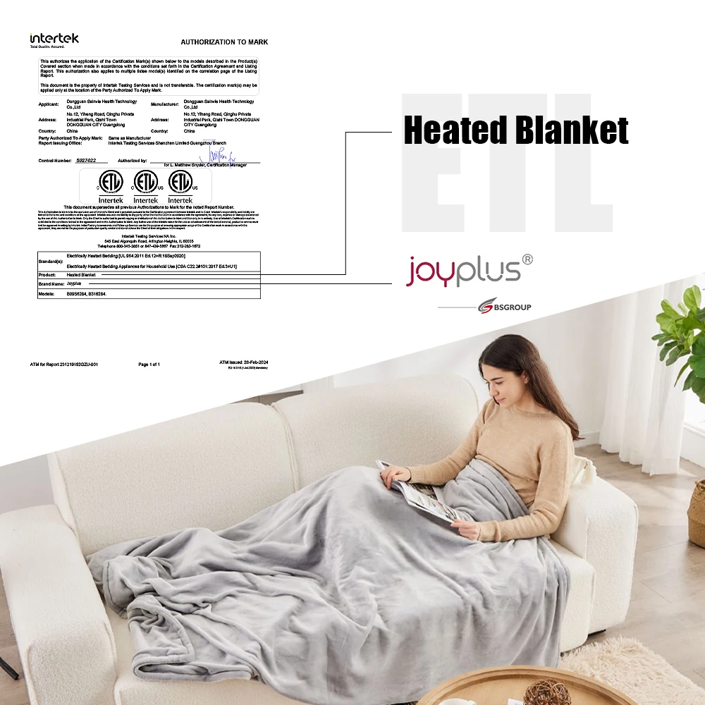 wholesale electric heated warming blanket for American Bed size