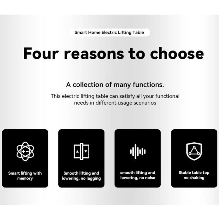 Christmas adjustable table smart desk standing desk electric