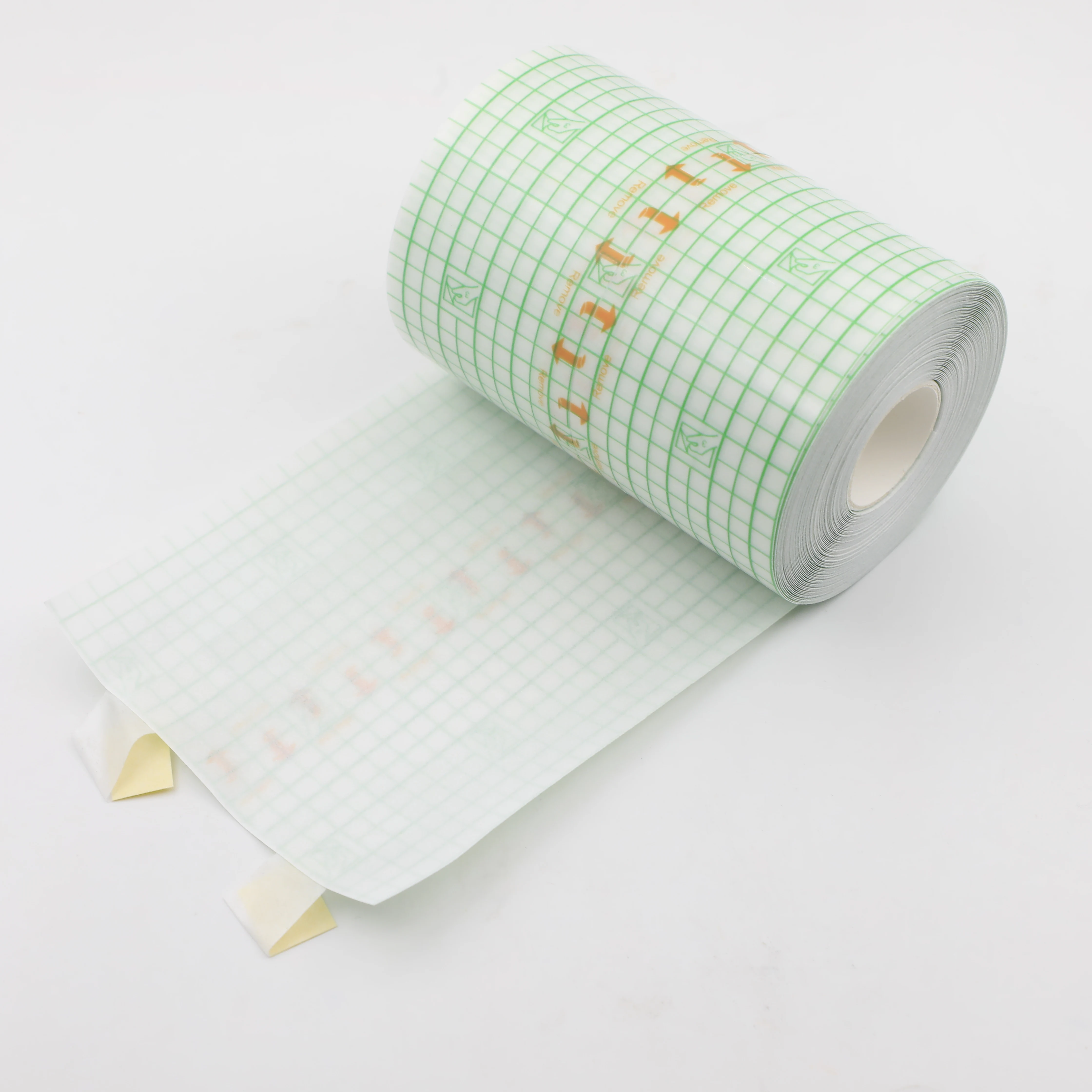 Best selling transparent waterproof adhesive pu film wound dressing roll medical pu film wound dressing roll