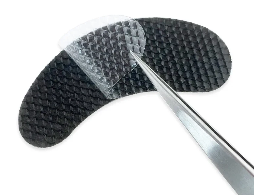 SAIN LZ Custom Logo Black Eyelash Extensions Eye Patch Under Eye Gel Pads Black Eyelash Pads