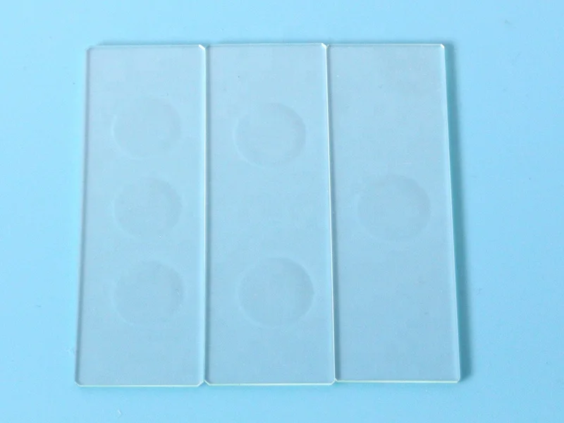 1.2mm thin 7103 glass Single Depression one well concavity slides Concave Cavity Microscope Slide