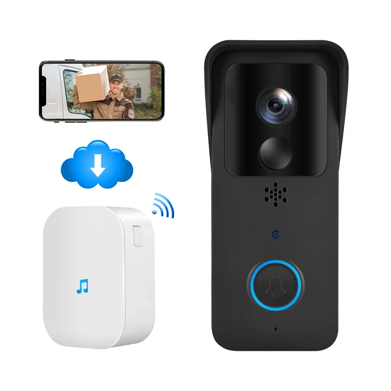 Tuya Wi-Fi 5 ГГц беспроводной 1080P pir видео-дверной звонок Водонепроницаемый домофон deurbel встретился камеры 2-полосная аудио smart ring (умное кольцо