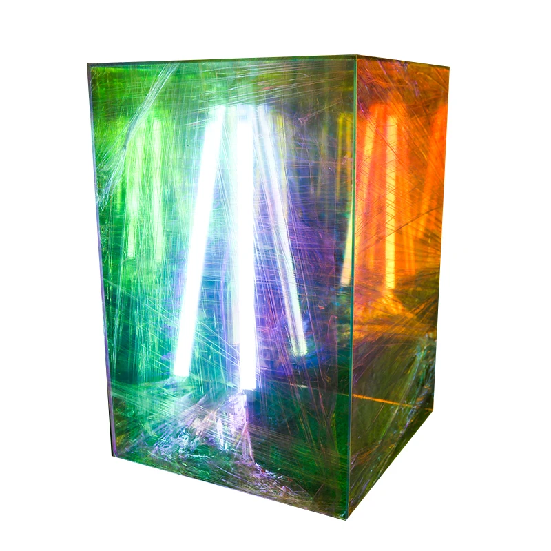 Wholesale Custom Colored Acrylic Cube Display Stand Square Tray Retail Shop Holder Display Box