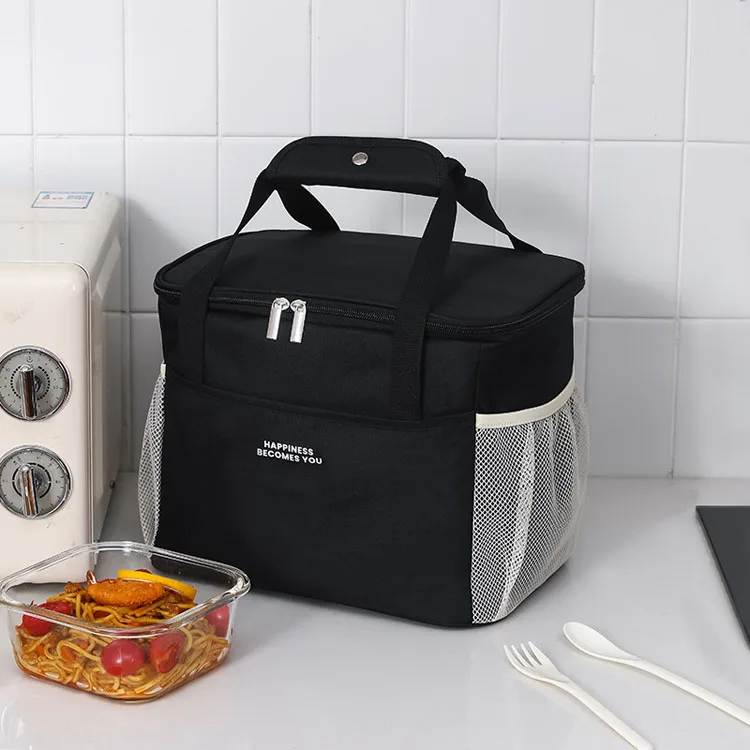 Oxford Cloth Picnic Bag Waterproof Thermal Insulation Portable Lunch Cooler Bag Takeaway Delivery Bag