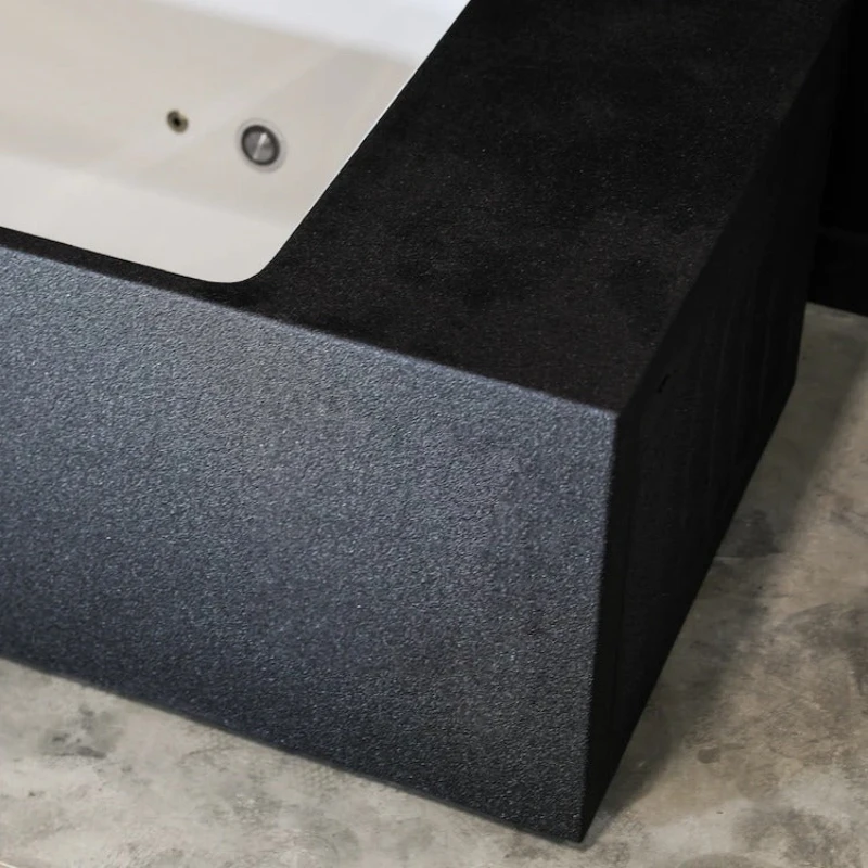 High quality Black Portable Square Acrylic Cold Plunge Ice Bath Built in Ice Bath chiller