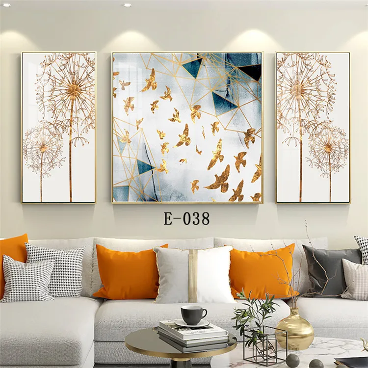Creative, modern, high-quality, high-definition paintings, fashionable home decoration, 3D murals, crystal porcelain paintings