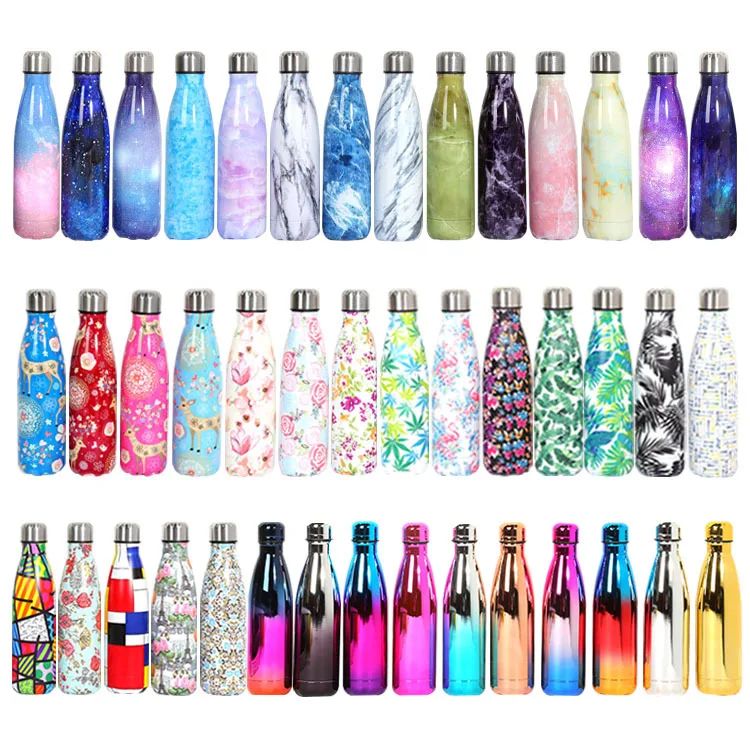 17oz Double Wall Stainless Steel Vacuum Insulated Leak Proof Cola Shape Flask Kids Thermoses for Sports Travel Outdoor Gift