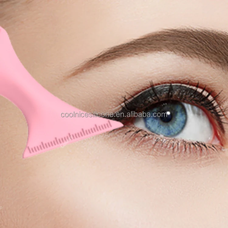 Простой и изысканный дизайн силиконовый трафарет для макияжа бровей линейка формирования Макияж многоразовый