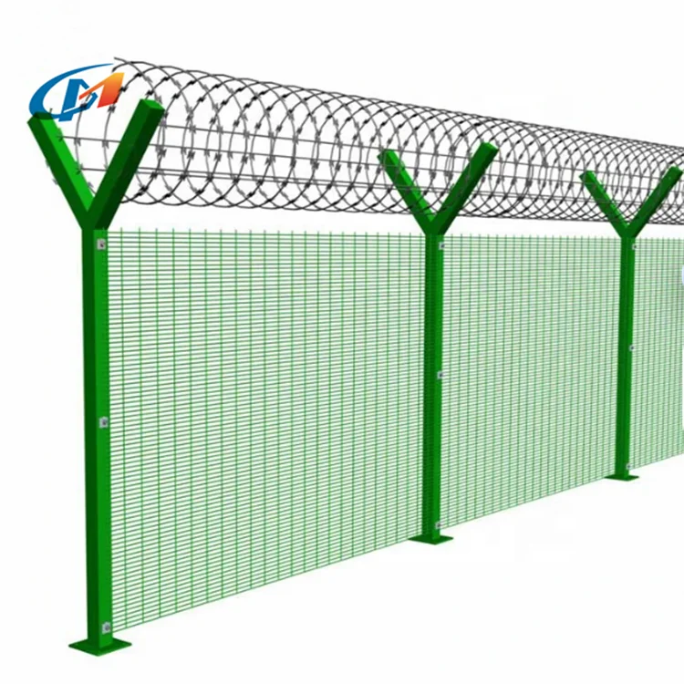 Manufacturer Welded Securi-Mesh Anti Climb Fence 358 Security Mesh Fencing Pvc Coated Clearvu No Climb Fence Panels