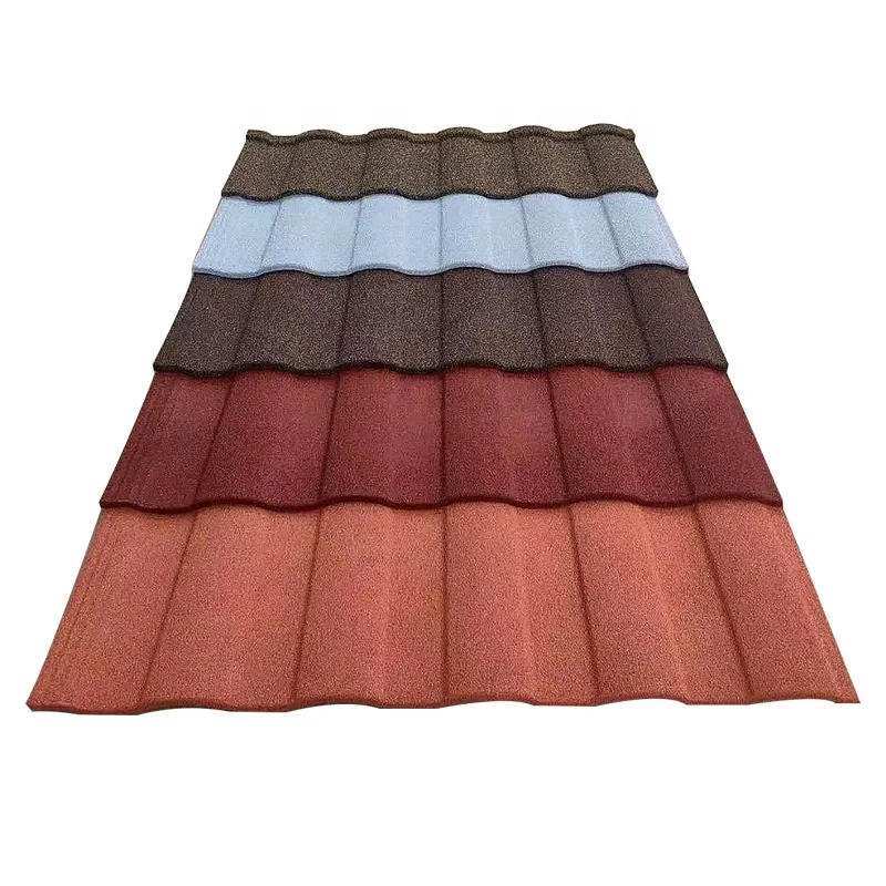 Good Price  New Style Building Materials Ridge Tiles  Wind Resistance Stone Coated Metal Roofing Sheet in Stock