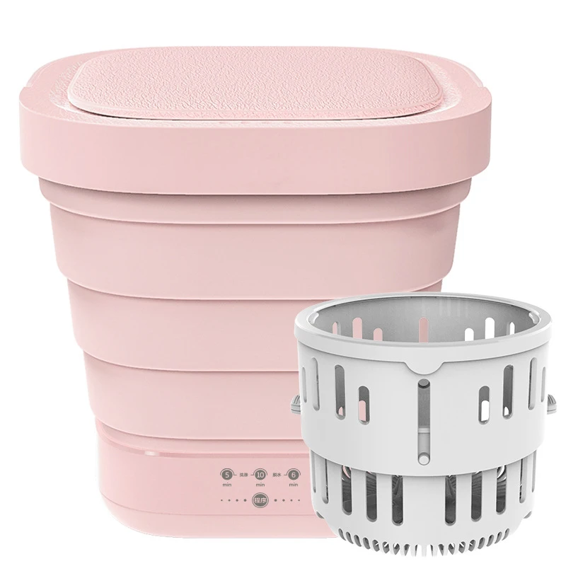 Factory Low Price Cheap Wholesale Other Electric Automatic Foldable Wig Mini Portable Folding Washing Machine